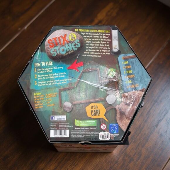 Stix & Stones Game 2010 Prehistoric Picture Drawing -Educational FUN - Picture 5 of 5